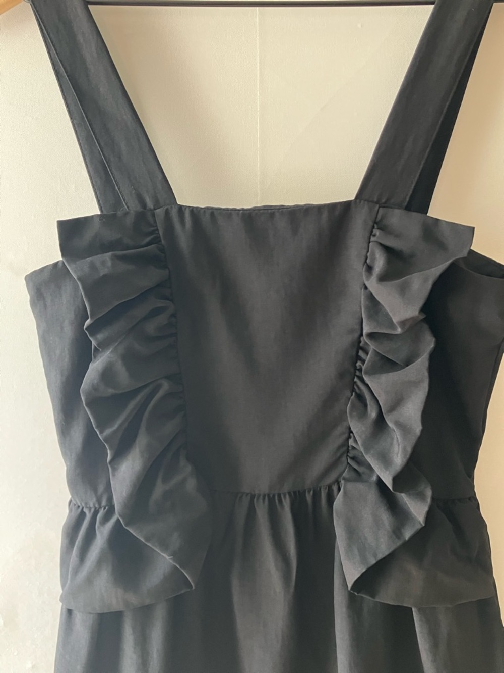 H&M Pinafore Ruffle Mini Dress - Picture 3 of 4